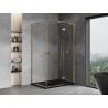 Mexen Mist-H L Duo kabina prysznicowa uchylna prawa 70 x 115 cm, transparent, złota - 8A5L-070L-115P-50-00