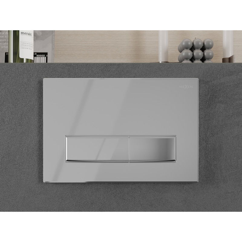 Mexen Fenix 09 przycisk spłukujący, chrom błyszczący - 600901