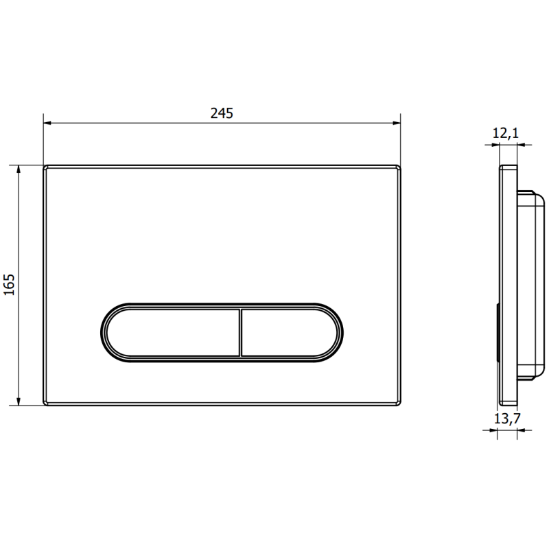 Mexen Fenix 11 przycisk spłukujący, złoty szampański - 601104