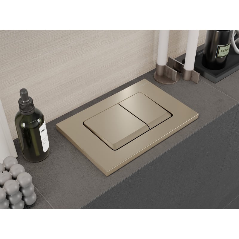 Mexen Fenix 10 XS przycisk spłukujący, złoty szampański - 601004