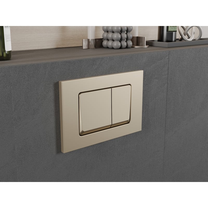 Mexen Fenix 10 XS przycisk spłukujący, złoty szampański - 601004