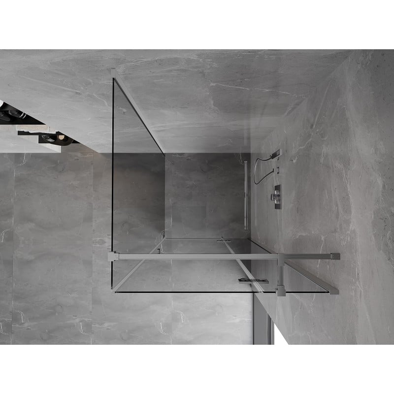 Mexen Mist-H T kabina prysznicowa uchylna prawa 90 x 90 cm, transparent, chrom - 8A5T-090-090-01-00-P