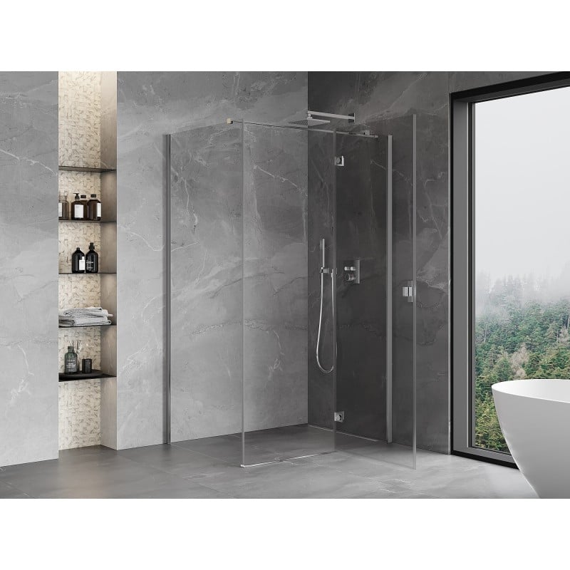 Mexen Mist-H T kabina prysznicowa uchylna prawa 115 x 75 cm, transparent, chrom - 8A5T-115-075-01-00-P