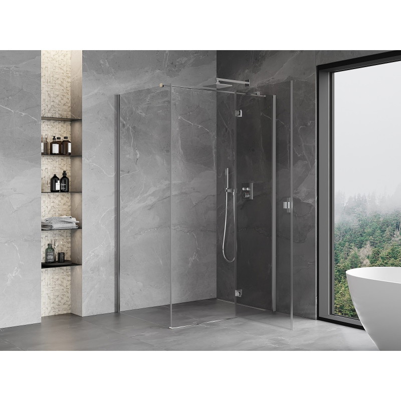 Mexen Mist-H T kabina prysznicowa uchylna prawa 120 x 90 cm, transparent, chrom - 8A5T-120-090-01-00-P