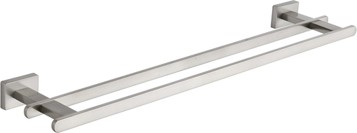 Mexen Arno podwójny wieszak na ręcznik, nikiel szczotkowany - 7020725-97