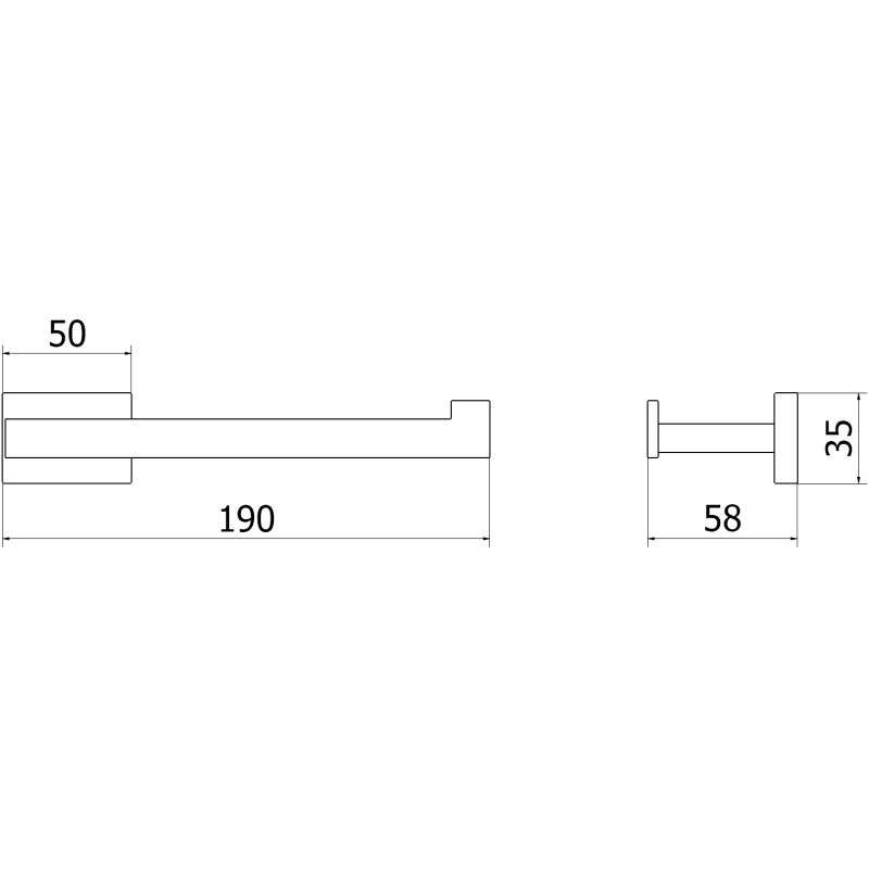Mexen Arno uchwyt na papier toaletowy, biały - 70207333-20