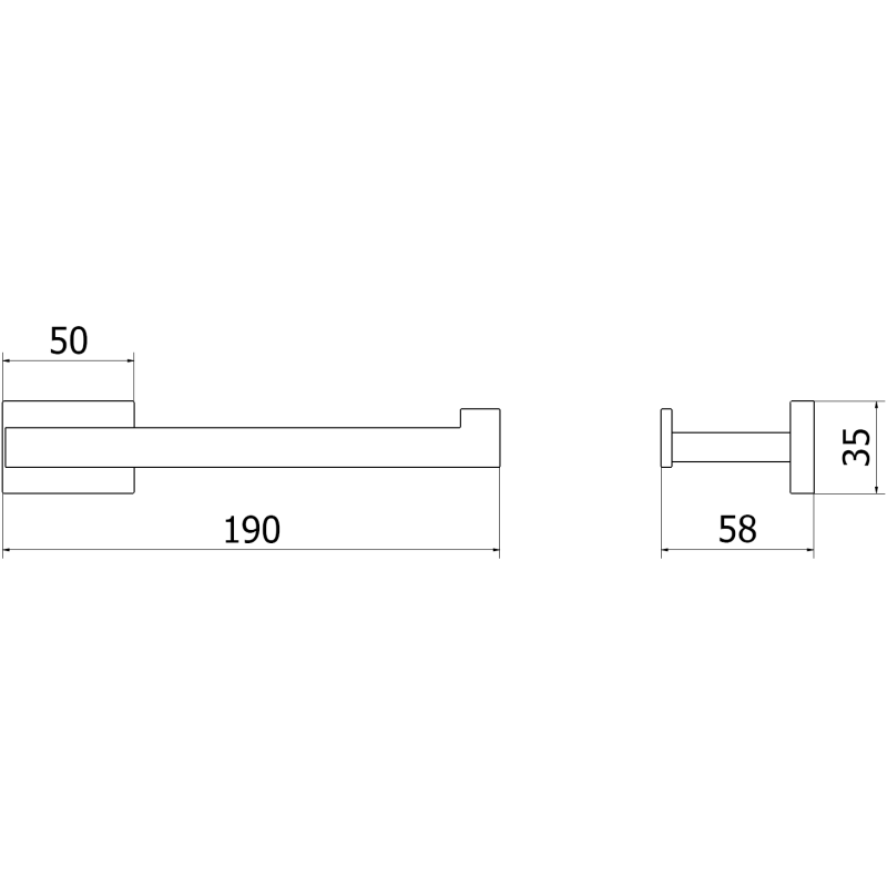 Mexen Arno uchwyt na papier toaletowy, różowe złoto - 70207333-60
