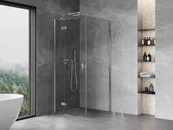 Mexen Mist-H T kabina prysznicowa uchylna lewa 95 x 95 cm, transparent, chrom - 8A5T-095-095-01-00-L