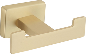 Mexen Arno podwójny haczyk na ręcznik, złoty szczotkowany - 7020735-55