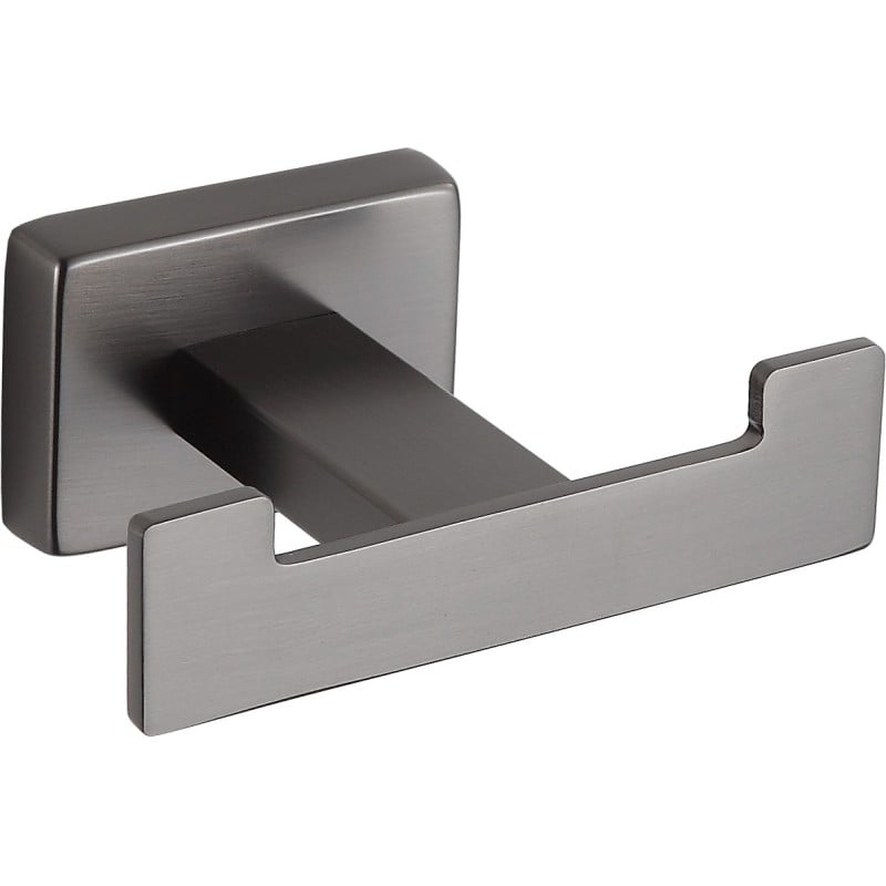 Mexen Arno podwójny haczyk na ręcznik, gun gray szczotkowany - 7020735-66