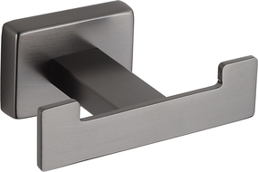 Mexen Arno podwójny haczyk na ręcznik, gun gray szczotkowany - 7020735-66