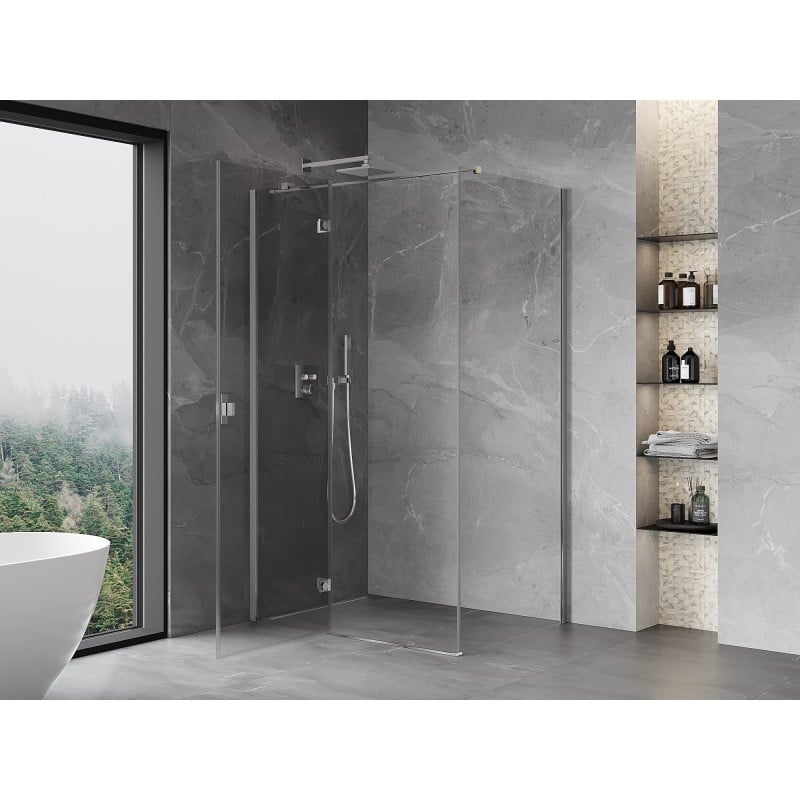 Mexen Mist-H T kabina prysznicowa uchylna lewa 110 x 80 cm, transparent, chrom - 8A5T-110-080-01-00-L
