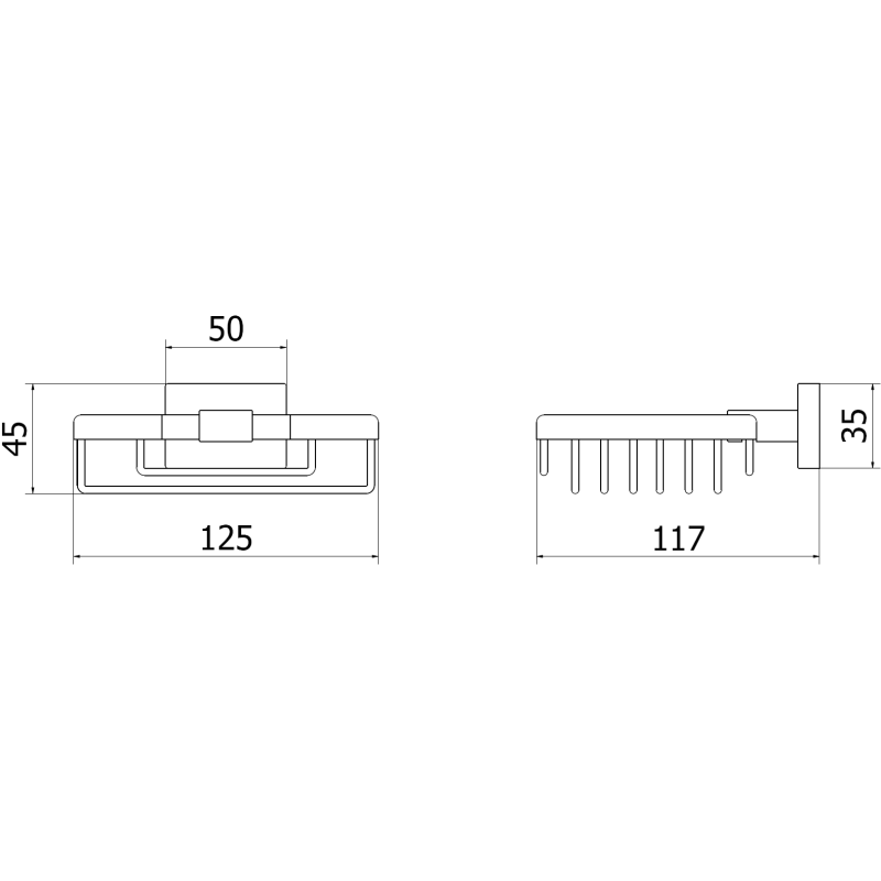 Mexen Arno mydelniczka, nikiel szczotkowany - 7020751-97