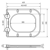Mexen Teo deska wolnoopadająca slim, duroplast, czarna mat - 39060185