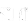Mexen Remo uchwyt na papier toaletowy, gun gray szczotkowany - 7050733-66