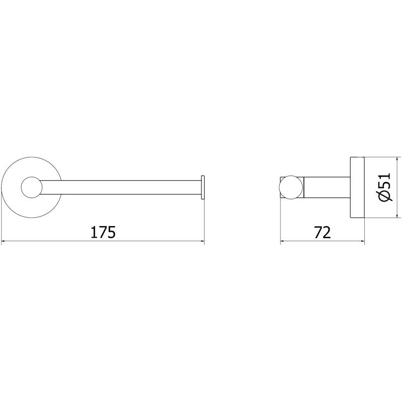 Mexen Remo uchwyt na papier toaletowy, chrom - 70507330-00