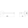 Mexen Remo uchwyt na papier toaletowy, black chrome - 70507330-73