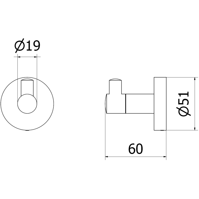 Mexen Remo haczyk na ręcznik, gun gray szczotkowany - 70507351-66