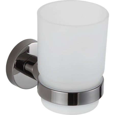 Mexen Remo kubek na szczoteczki, black chrome - 7050738-73