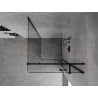 Mexen Mist-H T kabina prysznicowa uchylna prawa 110 x 110 cm, transparent, czarna - 8A5T-110-110-70-00-P