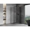 Mexen Mist-H T kabina prysznicowa uchylna prawa 100 x 100 cm, transparent, czarna - 8A5T-100-100-70-00-P