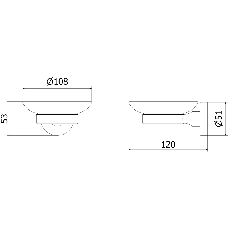 Mexen Remo mydelniczka, chrom - 7050739-00