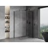 Mexen Mist-H T kabina prysznicowa uchylna prawa 85 x 90 cm, transparent, czarna - 8A5T-085-090-70-00-P
