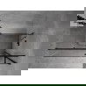 Mexen Mist-H T kabina prysznicowa uchylna prawa 85 x 110 cm, transparent, czarna - 8A5T-085-110-70-00-P
