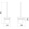 Mexen Remo szczotka toaletowa, biała - 7050750-20