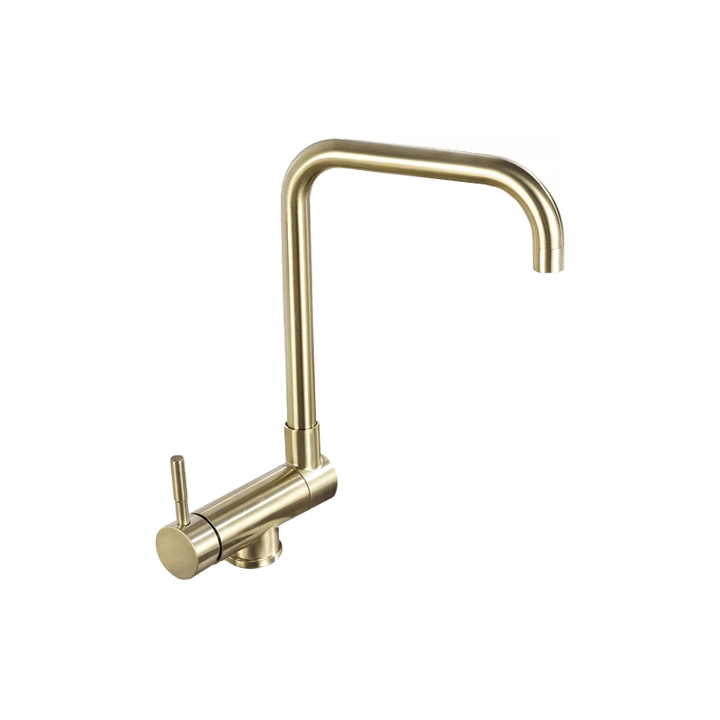 Mexen Madox bateria kuchenna podokienna, złota szczotkowana - 672000-50