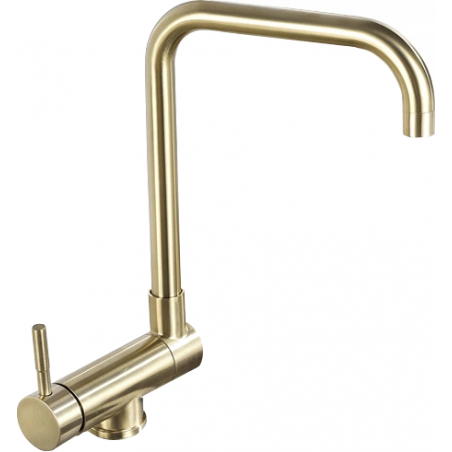 Mexen Madox bateria kuchenna podokienna, złota szczotkowana - 672000-50