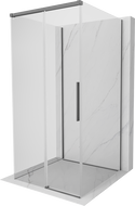 Mexen Rox-3S kabina prysznicowa 3-ścienna rozsuwana 90 x 90 cm, transparent, gun metal - 8C2-090-090-95-00-3S