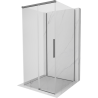 Mexen Rox-3S kabina prysznicowa 3-ścienna rozsuwana 95 x 95 cm, transparent, gun metal - 8C2-095-095-95-00-3S