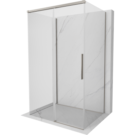 Mexen Rox-3S kabina prysznicowa 3-ścienna rozsuwana 105 x 85 cm, transparent, nikiel szczotkowany - 8C2-105-085-97-00-3S