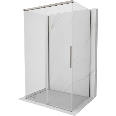 Mexen Rox-3S kabina prysznicowa 3-ścienna rozsuwana 115 x 85 cm, transparent, nikiel szczotkowany - 8C2-115-085-97-00-3S