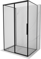 Mexen Rox-3S kabina prysznicowa 3-ścienna rozsuwana lewa 140 x 85 cm, czarna ramka, czarna - 8C2-140-085-70-70-3S-L
