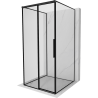 Mexen Rox-3S kabina prysznicowa 3-ścienna rozsuwana lewa 95 x 95 cm, czarna ramka, czarna - 8C2-095-095-70-70-3S-L