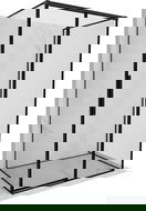 Mexen Rox-3S kabina prysznicowa 3-ścienna rozsuwana prawa 130 x 75 cm, czarna ramka, czarna - 8C2-130-075-70-70-3S-P
