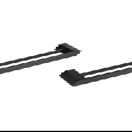 Mexen Adox podwójny wieszak na ręcznik, czarny - 7018225-70