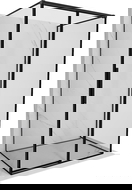 Mexen Rox-3S kabina prysznicowa 3-ścienna rozsuwana prawa 140 x 95 cm, czarna ramka, czarna - 8C2-140-095-70-70-3S-P