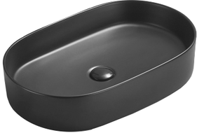 Mexen Celia umywalka nablatowa 60 x 38 cm, czarna mat - 22206085