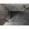 Mexen Lunar kabina prysznicowa uchylna lewa 70 x 90 cm, transparent, czarna - 834-070-090-70-00-L