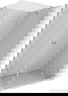 Mexen Lunar kabina prysznicowa uchylna prawa 85 x 90 cm, transparent, złota - 834-085-090-50-00-P