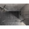 Mexen Lunar kabina prysznicowa uchylna prawa 75 x 80 cm, transparent, gun metal - 834-075-080-95-00-P