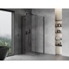 Mexen Mist-H T kabina prysznicowa uchylna lewa 70 x 70 cm, transparent, czarna - 8A5T-070-070-70-00-L