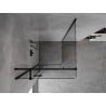 Mexen Mist-H T kabina prysznicowa uchylna lewa 95 x 95 cm, transparent, czarna - 8A5T-095-095-70-00-L
