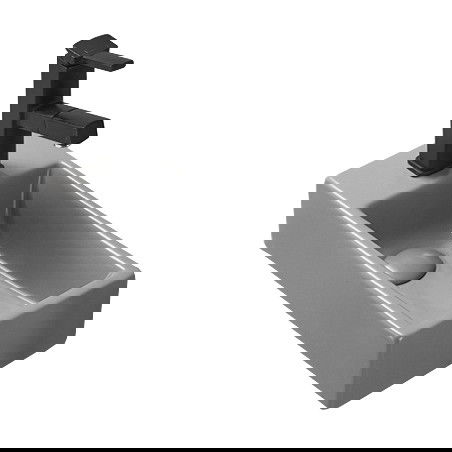 Mexen Inez umywalka nablatowa prawa 40 x 20 cm, szara jasna mat - 21484061R