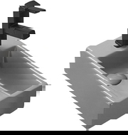 Mexen Inez umywalka nablatowa prawa 40 x 20 cm, szara jasna mat - 21484061R