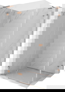 Mexen Lunar L kabina prysznicowa uchylna lewa 85 x 90 cm, transparent, miedź szczotkowana - 834L-085-090-65-00-L