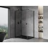 Mexen Mist-H T kabina prysznicowa uchylna lewa 100 x 95 cm, transparent, czarna - 8A5T-100-095-70-00-L